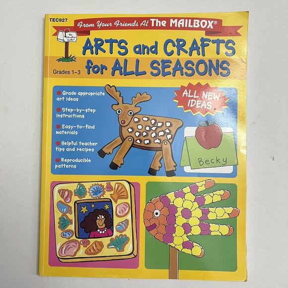 Arts and Crafts for All Seasons The Mailbox Books Staff Paperback Grades 1 to 3 - Picture 1 of 10